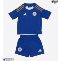 Otroški Nogometni dresi Leicester City Domači 2025-26 Kratek Rokav (+ Kratke hlače)